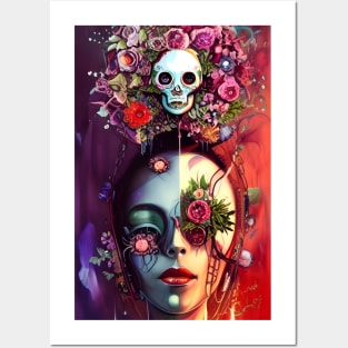 The Girl With the Flowers Posters and Art
